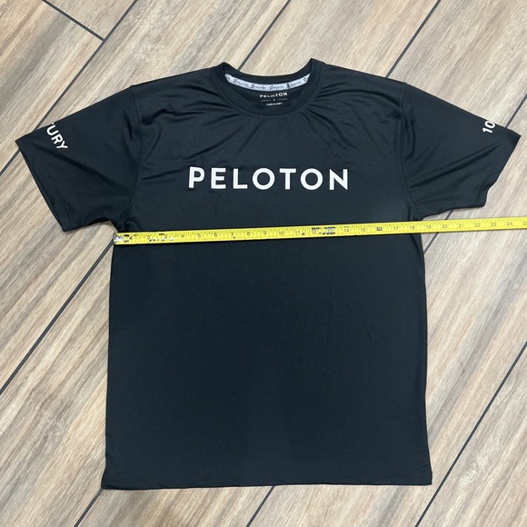 Peloton Century 100 T-Shirt - Black Size Small Dri Fit Work Out Spinning Bike - Picture 2 of 5